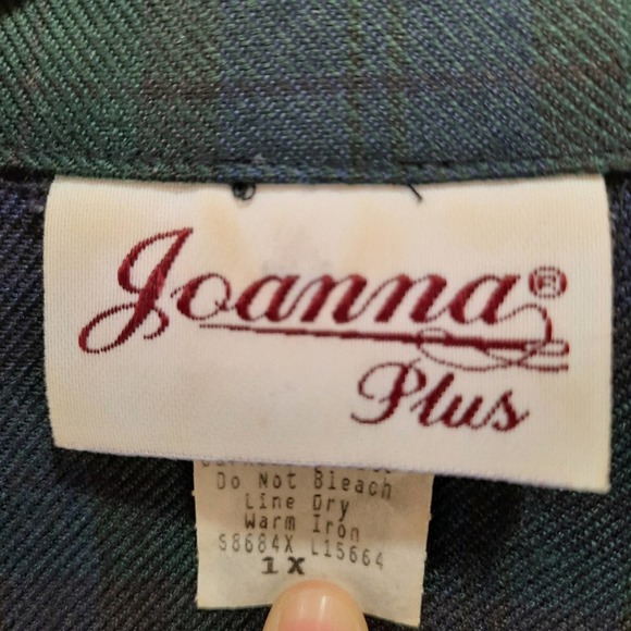 Vintage Joanna Plus Boxy Plaid Women's Blazer Size 1X - Picture 3 of 6